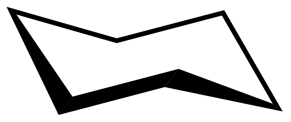 Figure 4.6. Puckering into the chair relaxes every bond angle to near the tetrahedral 109.5°, relieving the angle strain the flat ring would have. ("Chair conformation of cyclohexane" by ChemSim, public domain, via Wikimedia Commons.)